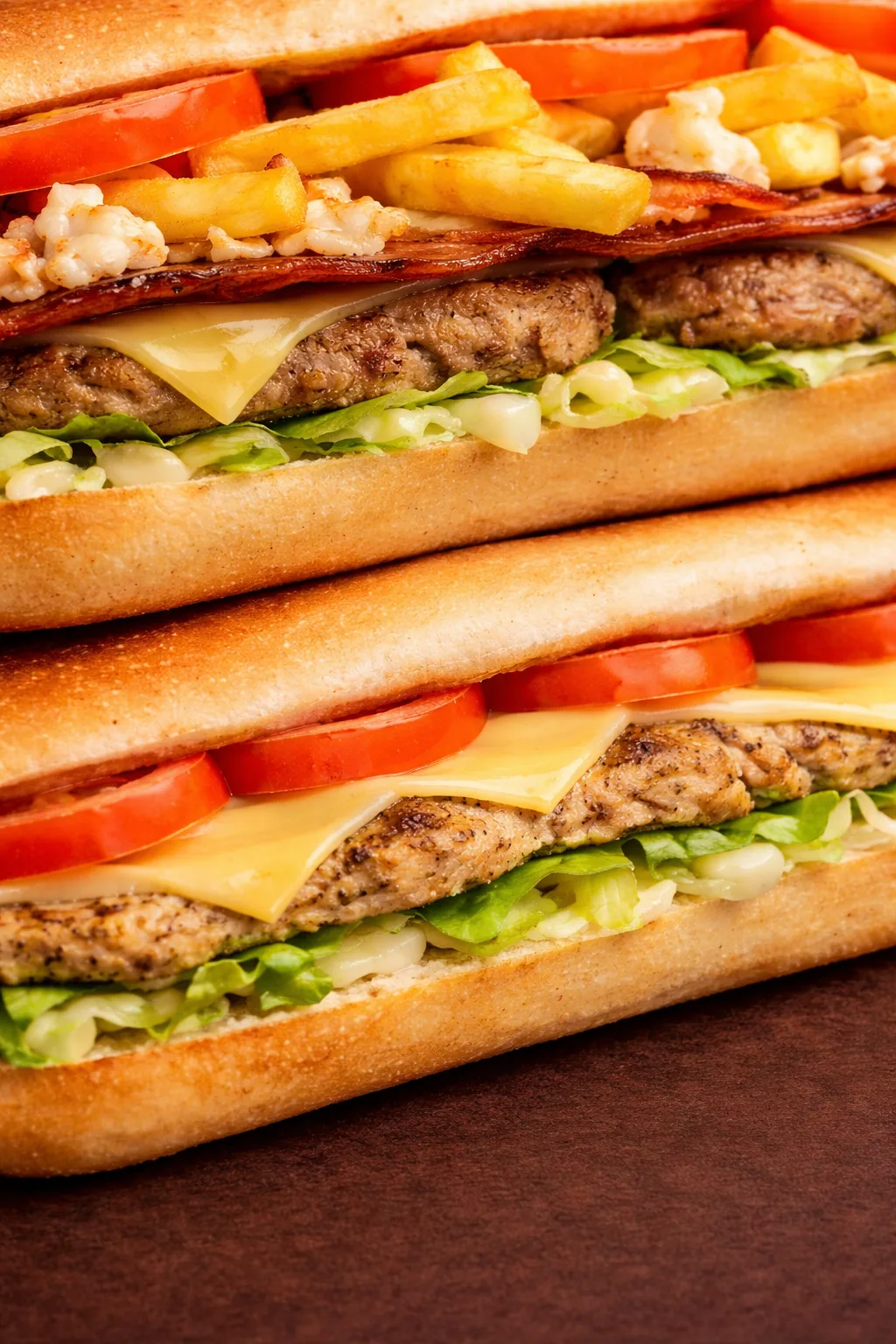 Freshly prepared Charito sandwiches